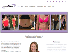 Tablet Screenshot of fayesfitness.com